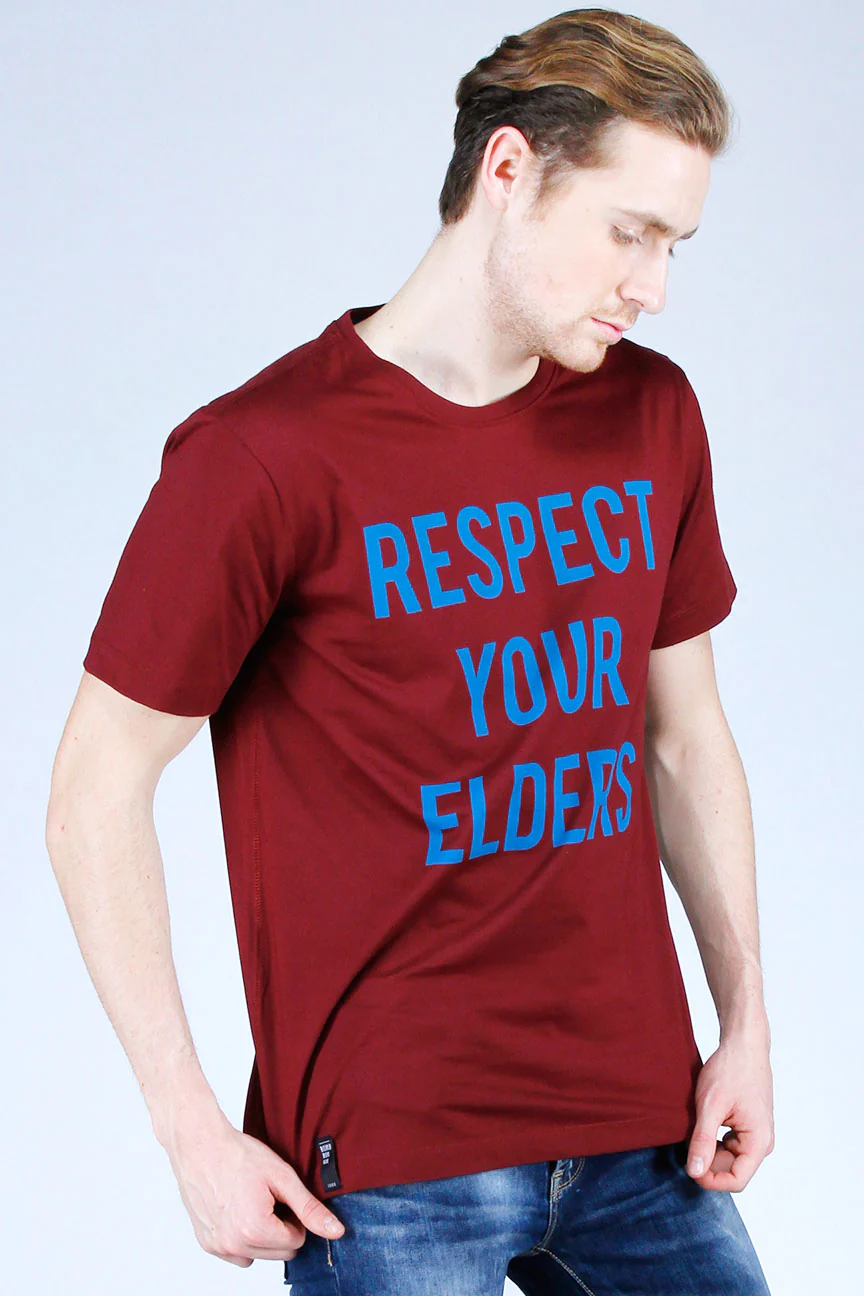 T-Shirt Lengan Pendek Ancestors Maroon - Image 2