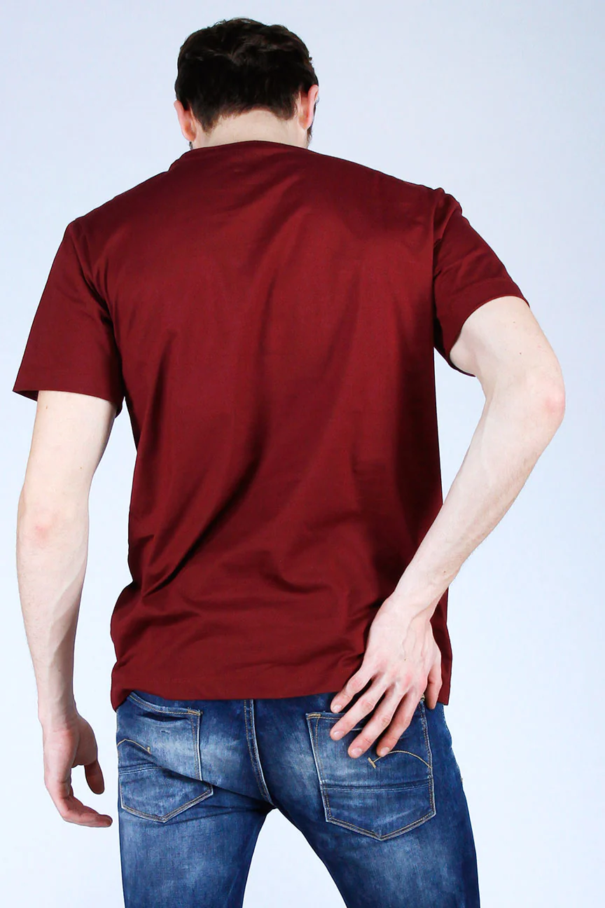 T-Shirt Lengan Pendek Ancestors Maroon - Image 4