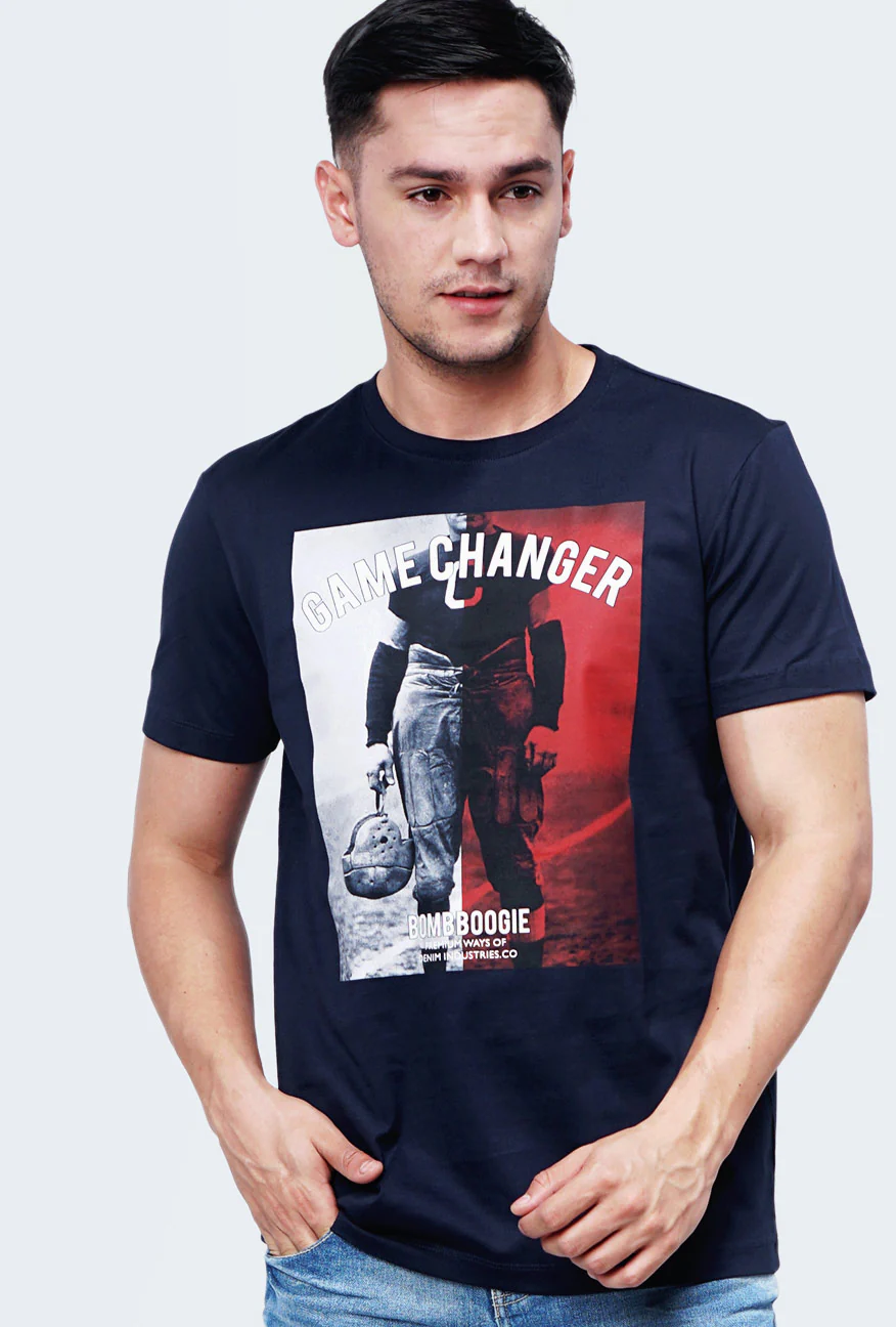 T-Shirt Lengan Pendek Arsein Dark Navy