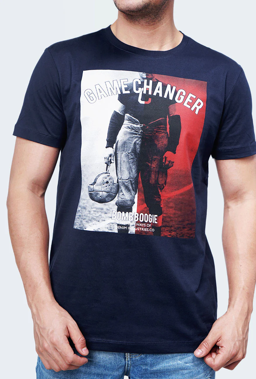 T-Shirt Lengan Pendek Arsein Dark Navy - Image 2