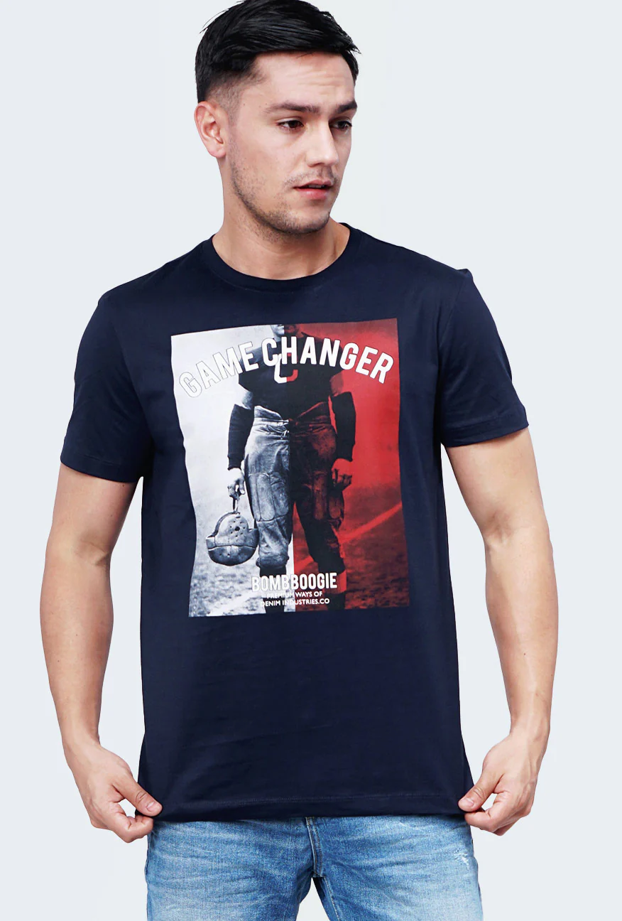 T-Shirt Lengan Pendek Arsein Dark Navy - Image 3