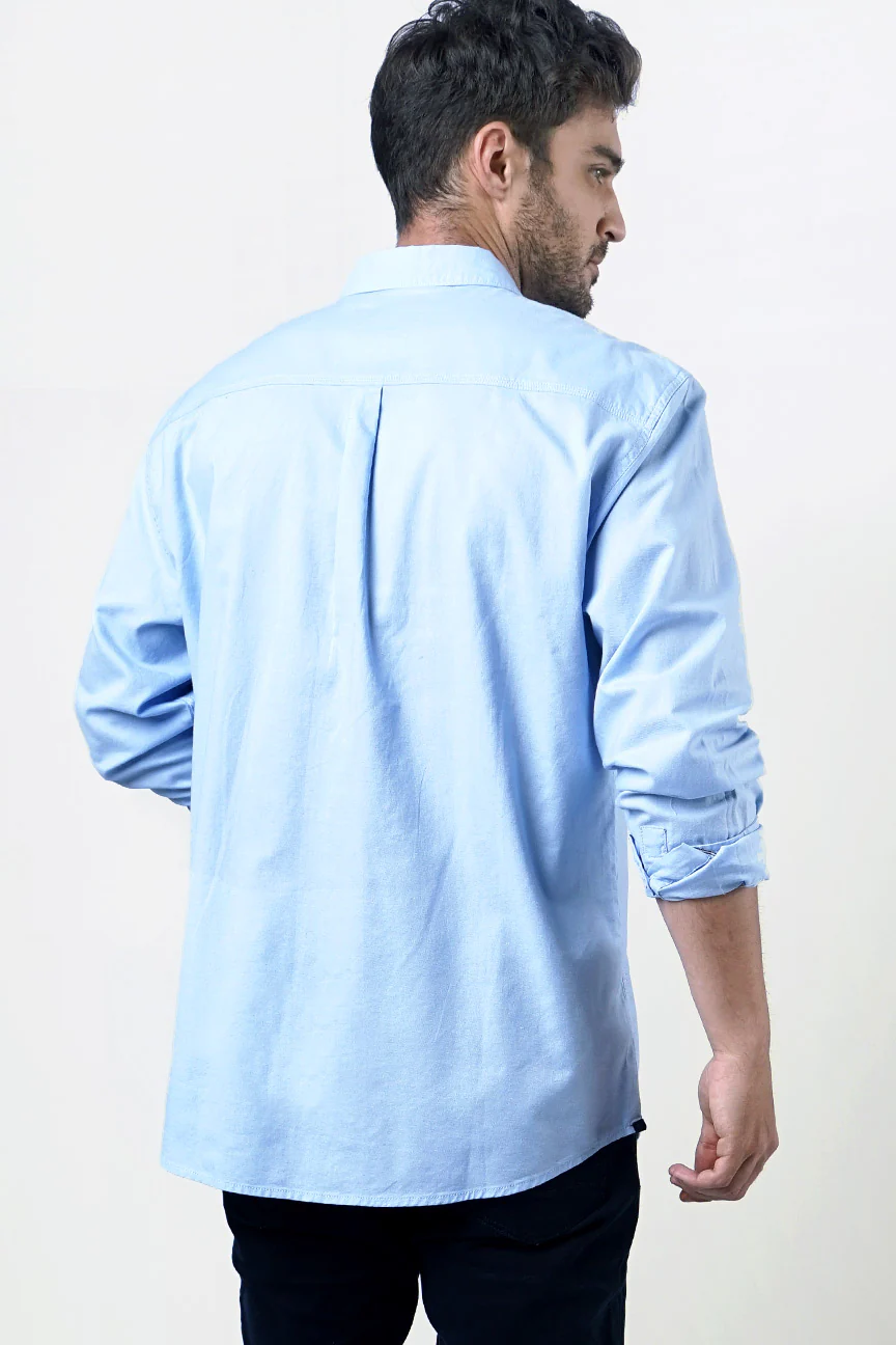 Kemeja Lengan Panjang Aspact Light Blue - Image 5