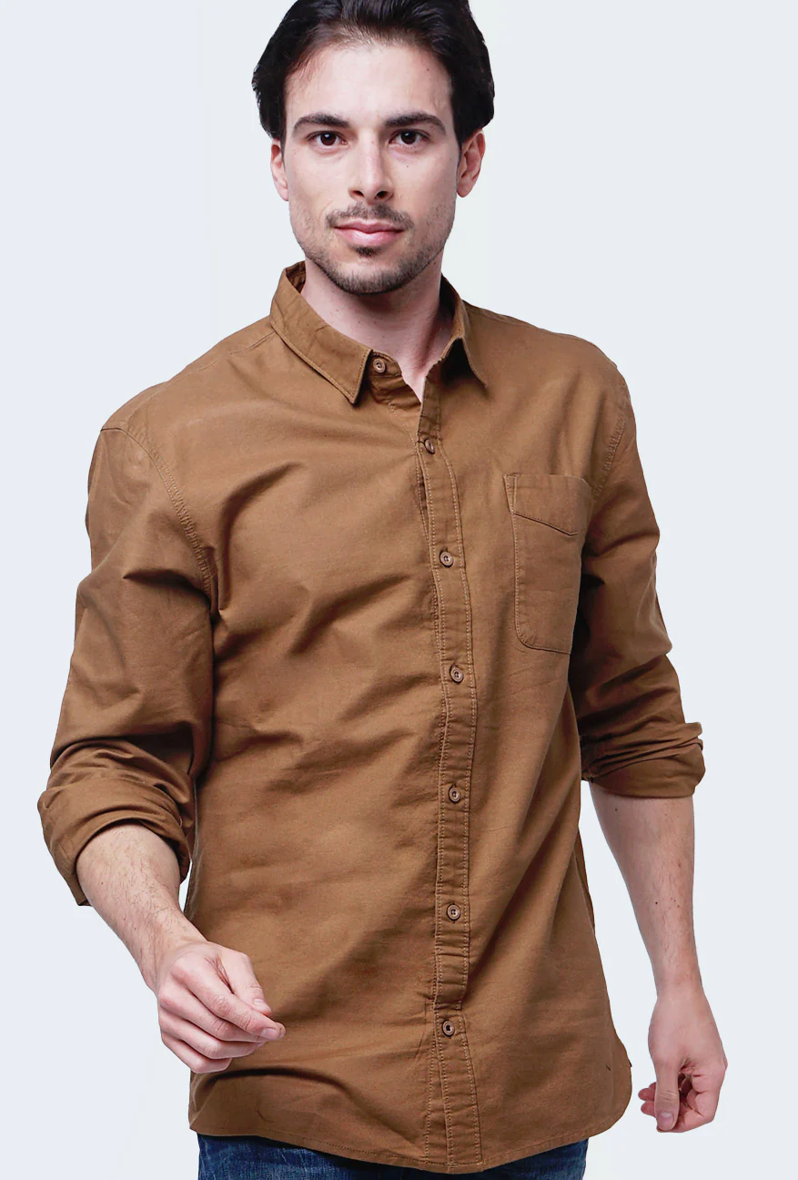 Kemeja Lengan Panjang Atlas 2.0 Brown - Image 4