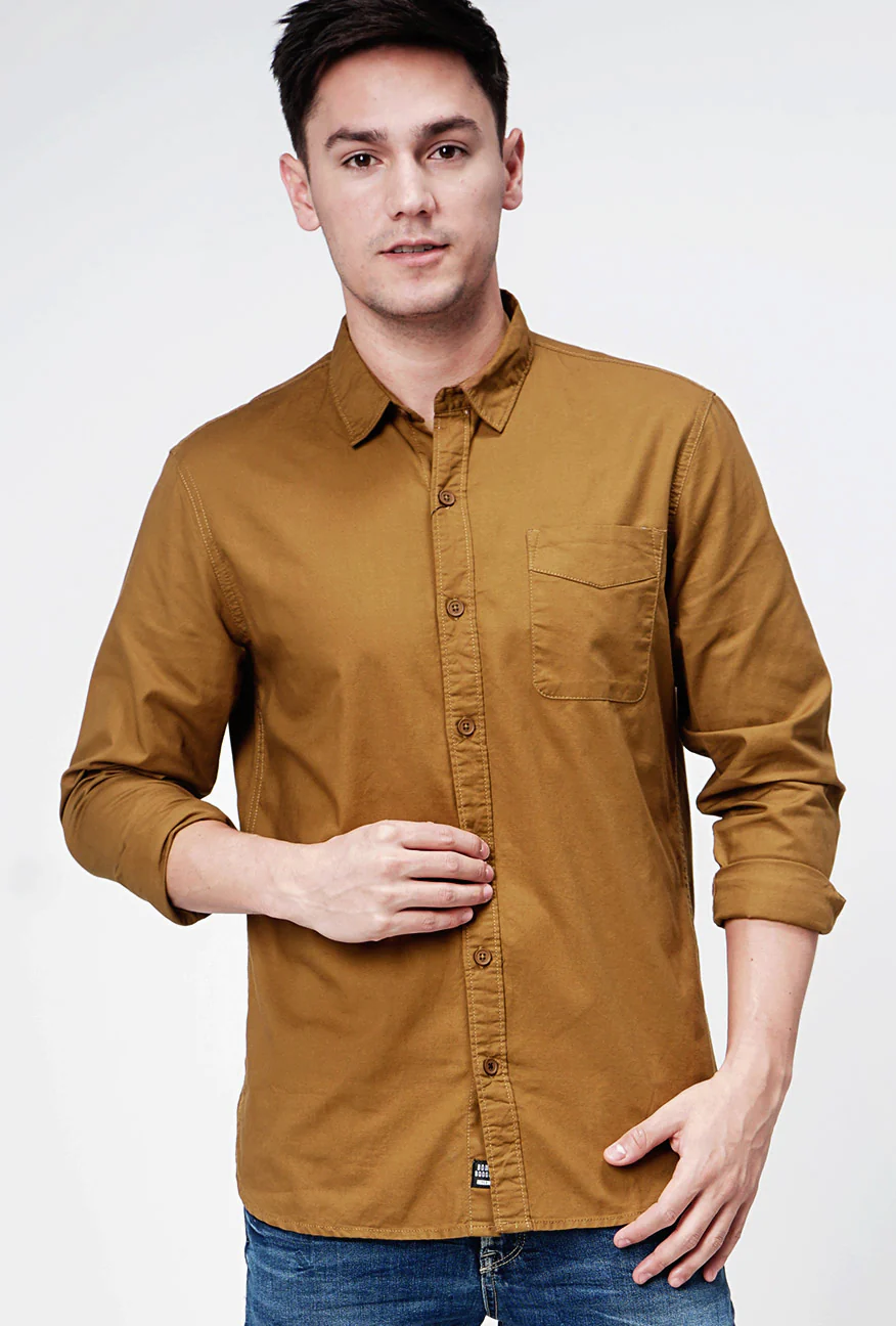 Kemeja Lengan Panjang Atlas 2.0 Dark Brown