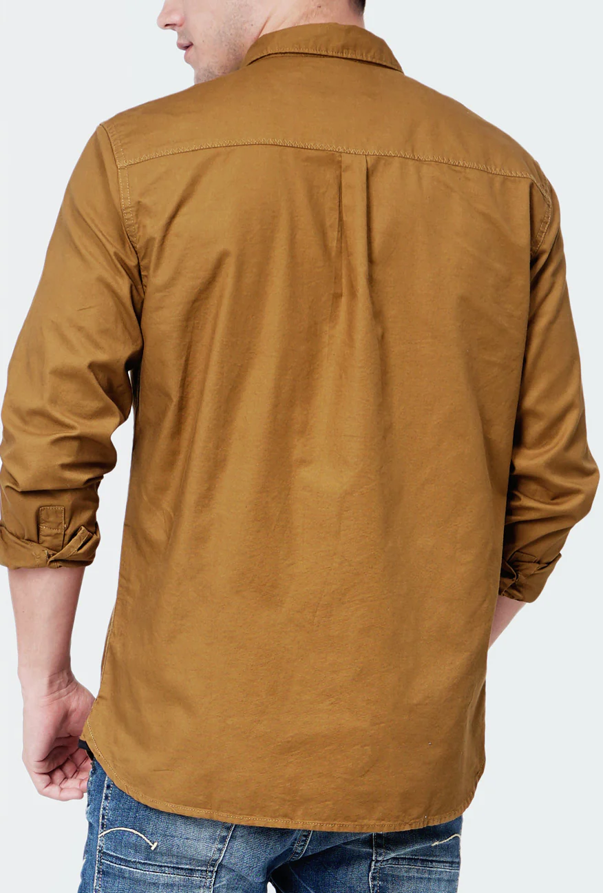 Kemeja Lengan Panjang Atlas 2.0 Dark Brown - Image 4