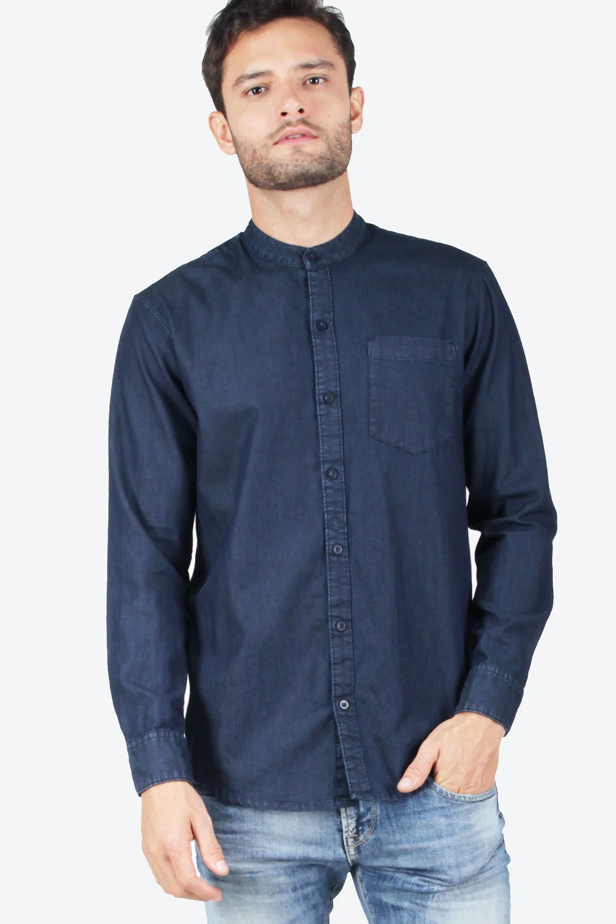 Kemeja Koko Aztec Dark Blue Regular