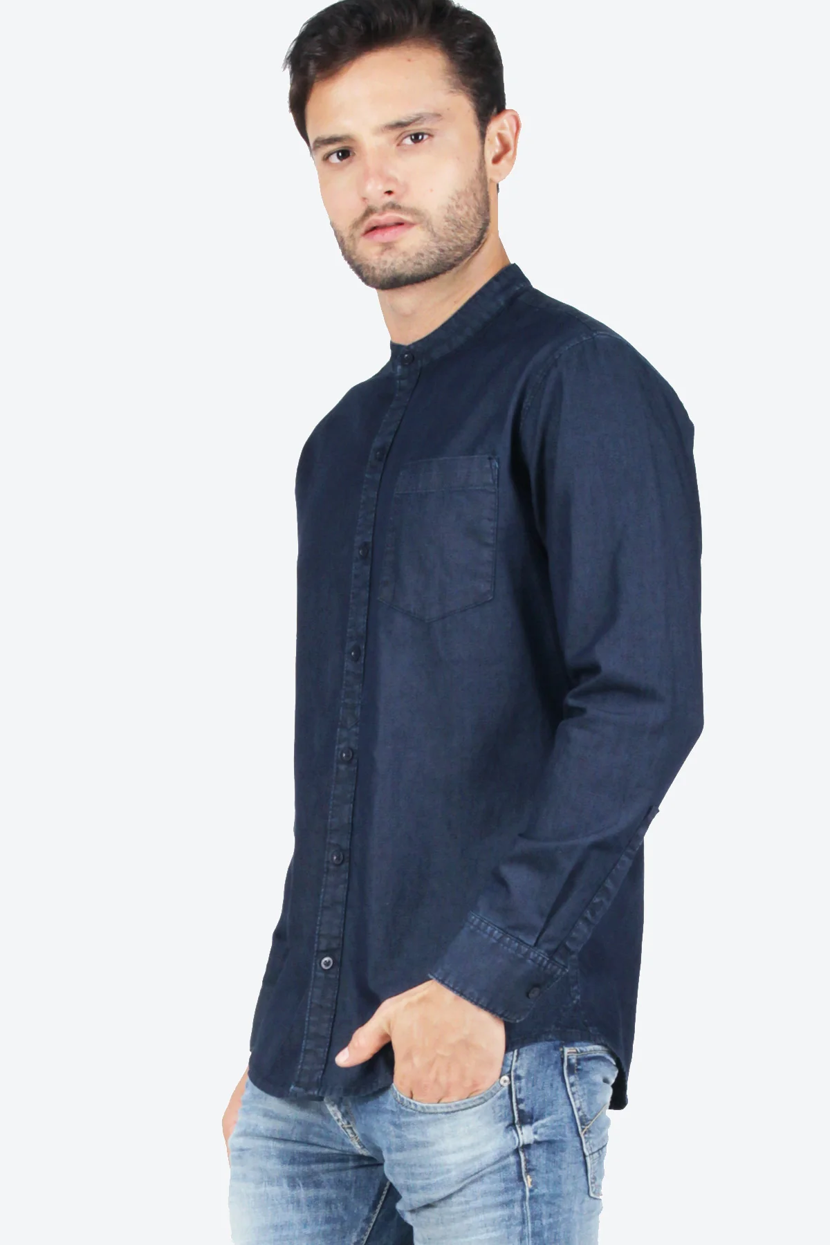 Kemeja Koko Aztec Dark Blue Regular - Image 2