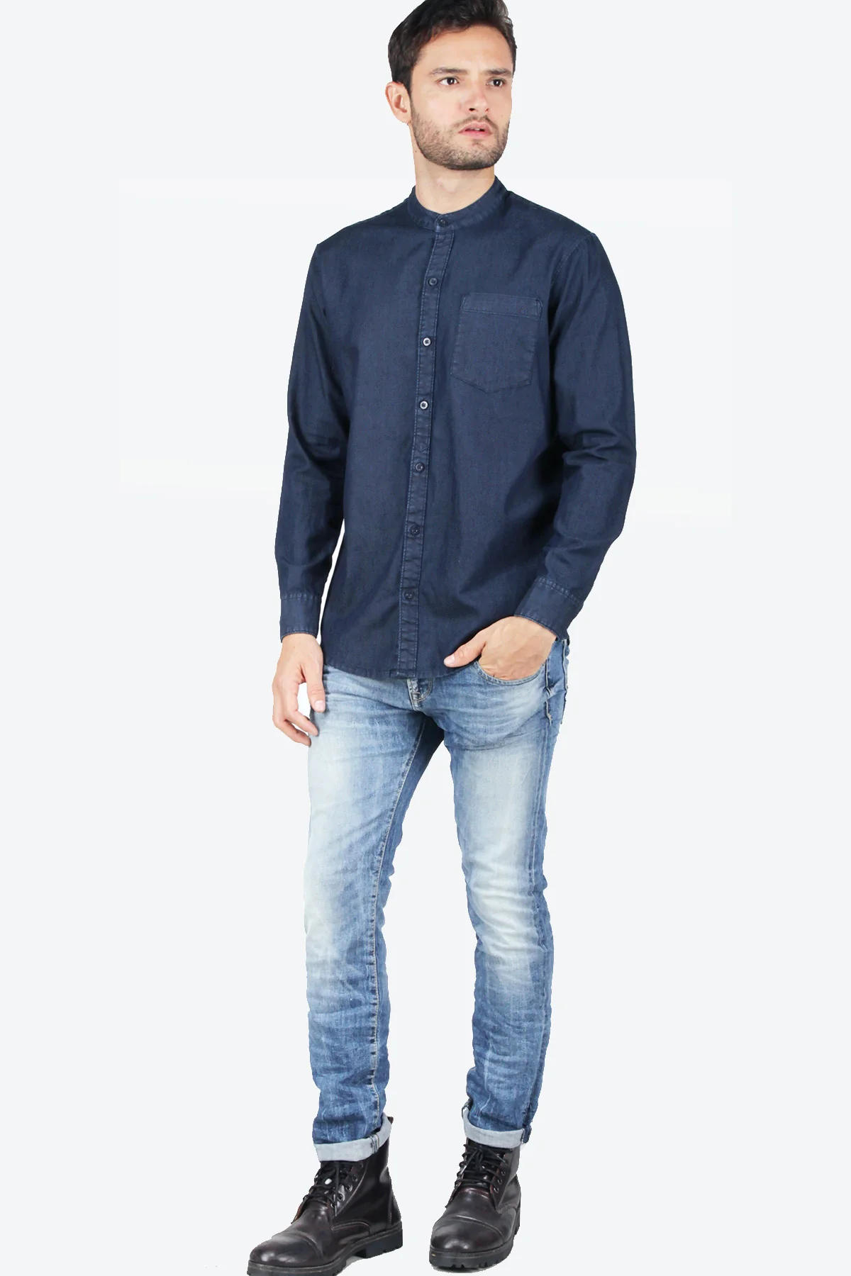 Kemeja Koko Aztec Dark Blue Regular - Image 3