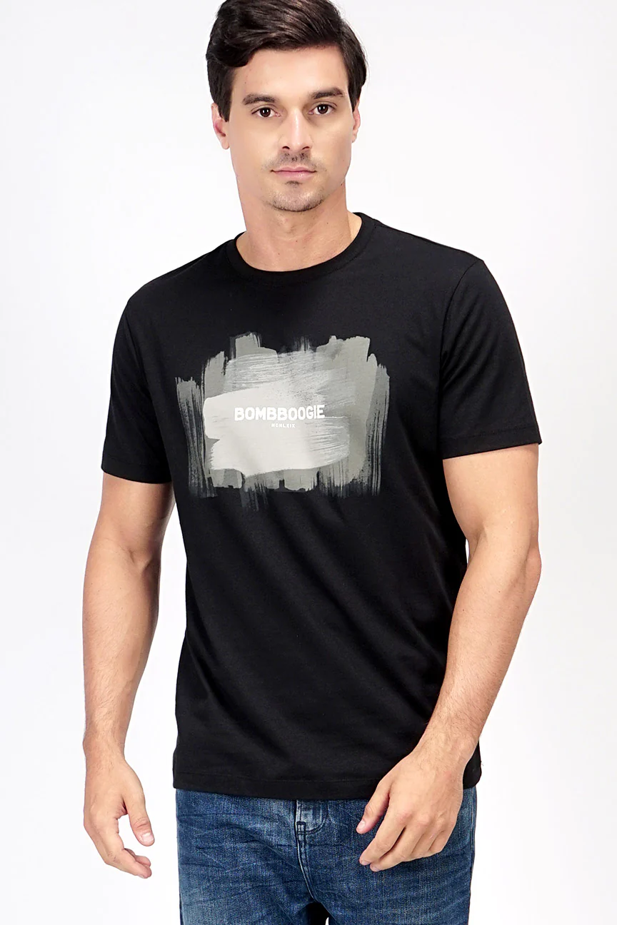 T-Shirt Lengan Pendek Basereiten Black
