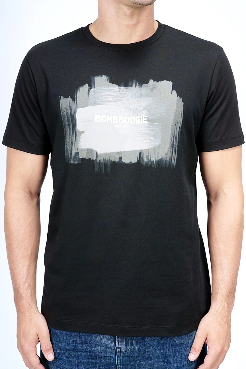 T-Shirt Lengan Pendek Basereiten Black - Image 2
