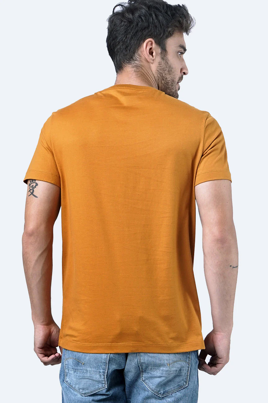 T-Shirt Lengan Pendek Beatport Dark Mustard - Image 5