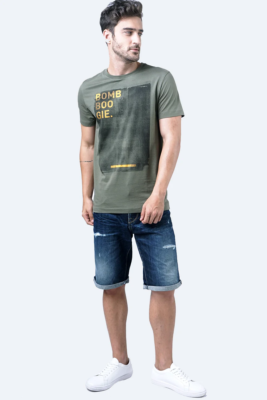 T-Shirt Lengan Pendek Beaver Army