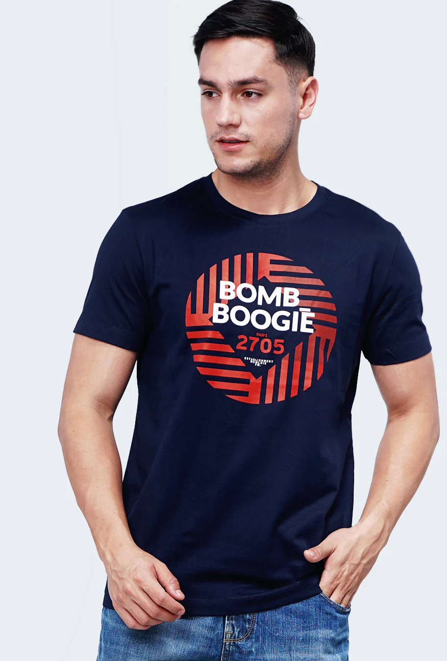 T-Shirt Lengan Pendek Blyss Dark Navy - Image 3