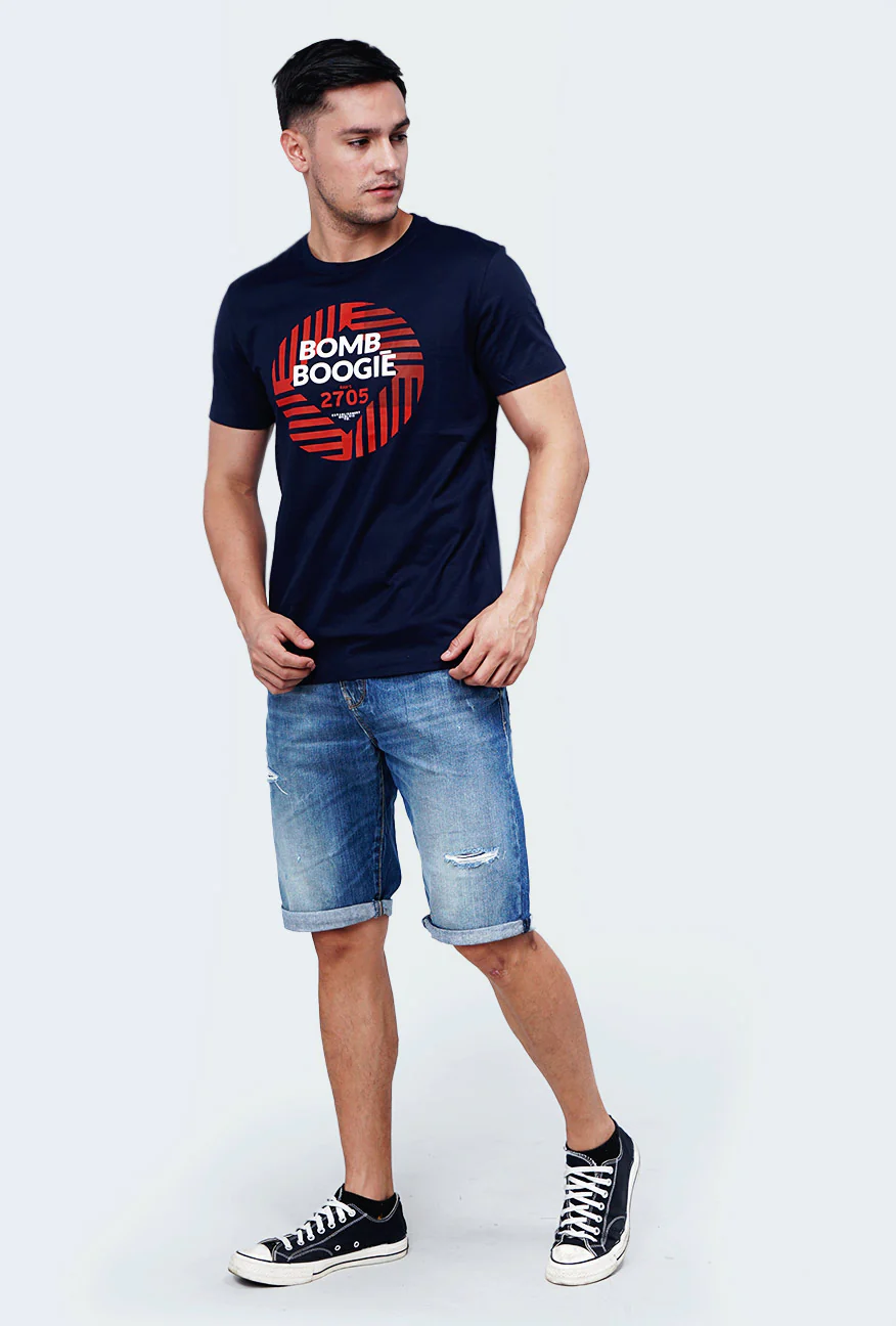 T-Shirt Lengan Pendek Blyss Dark Navy - Image 6
