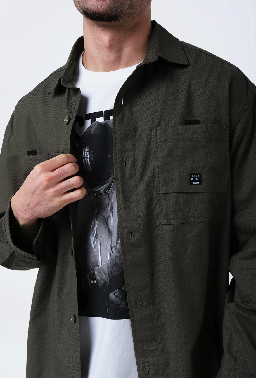 Jaket Lengan Panjang Regular Clayton Army - Image 4