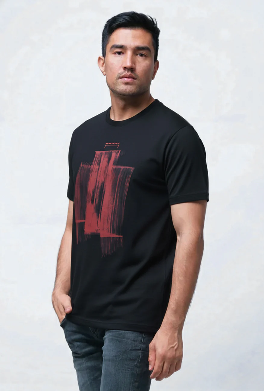 T-Shirt Lengan Pendek Slimfit Barlow Black