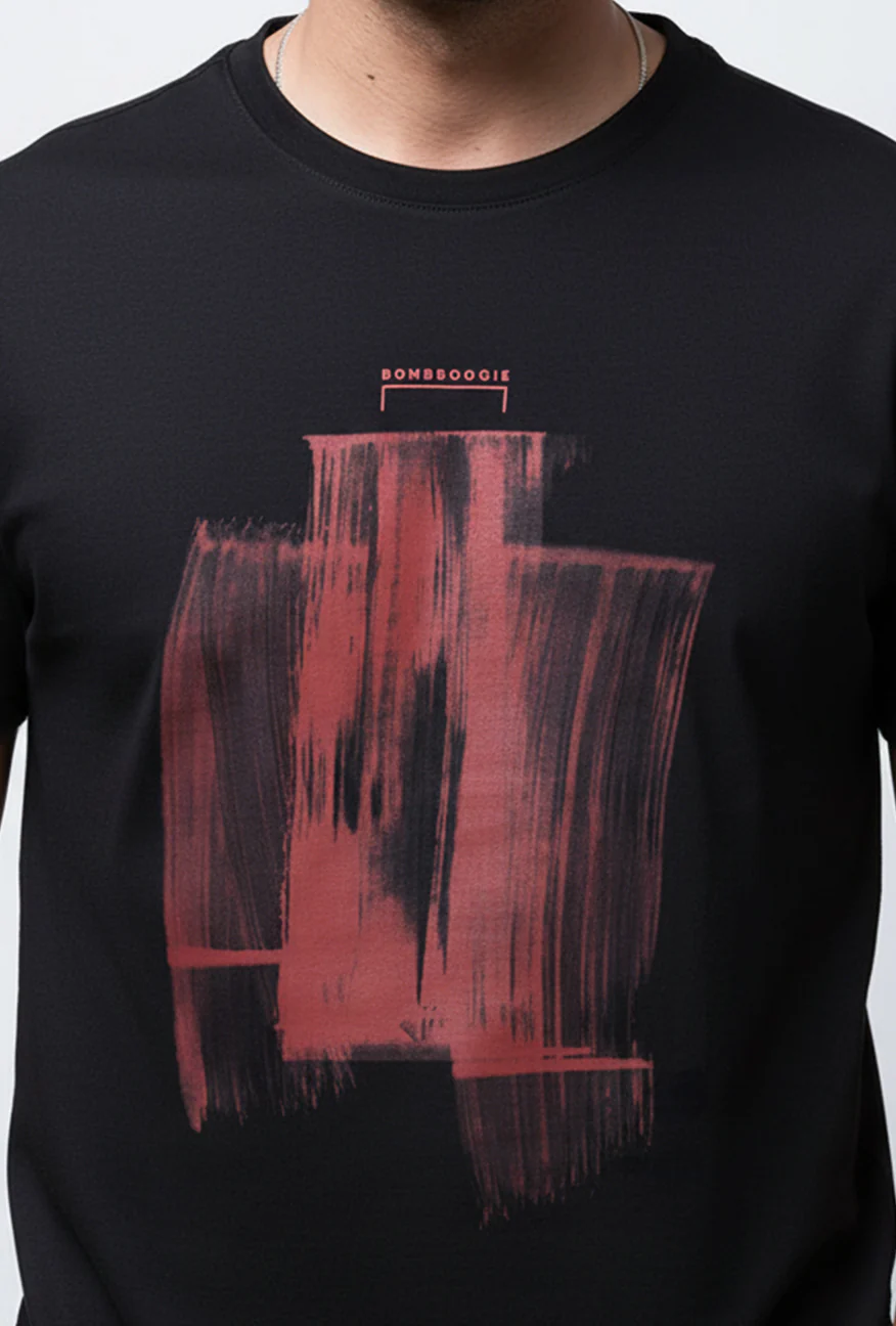 T-Shirt Lengan Pendek Slimfit Barlow Black - Image 5
