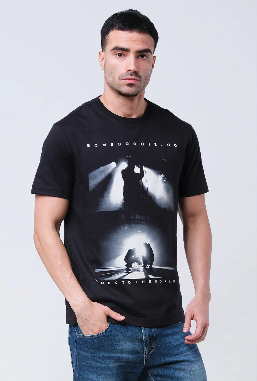 T-Shirt Lengan Pendek Slimfit Moxie Black
