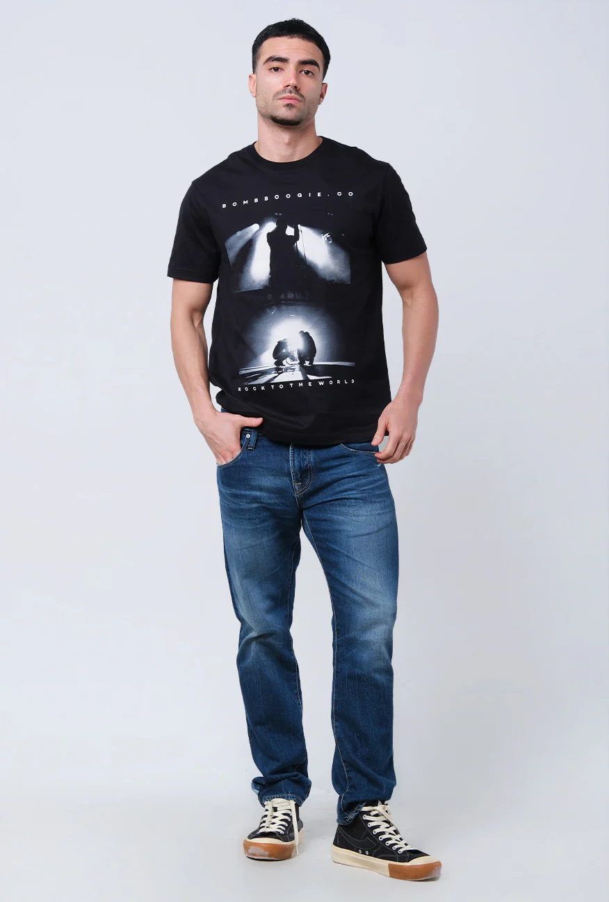 T-Shirt Lengan Pendek Slimfit Moxie Black - Image 4