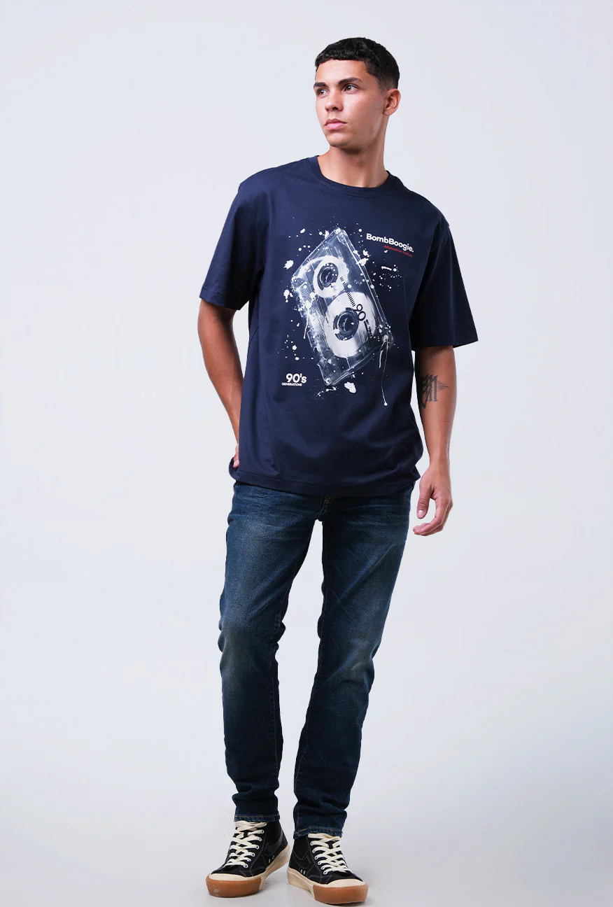 T-Shirt Lengan Pendek Regular Valero Dark Navy 2.0 - Image 2