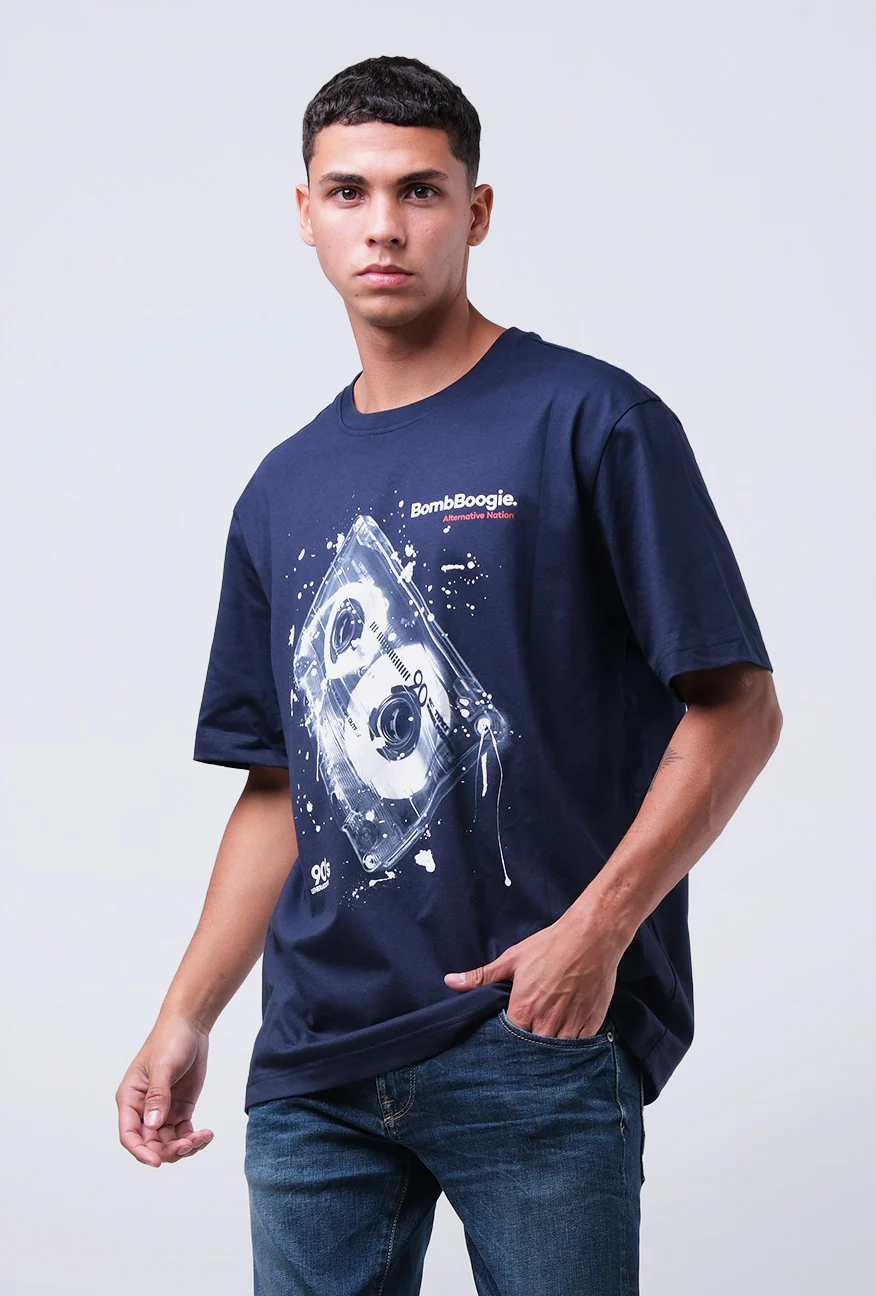 T-Shirt Lengan Pendek Regular Valero Dark Navy 2.0 - Image 3