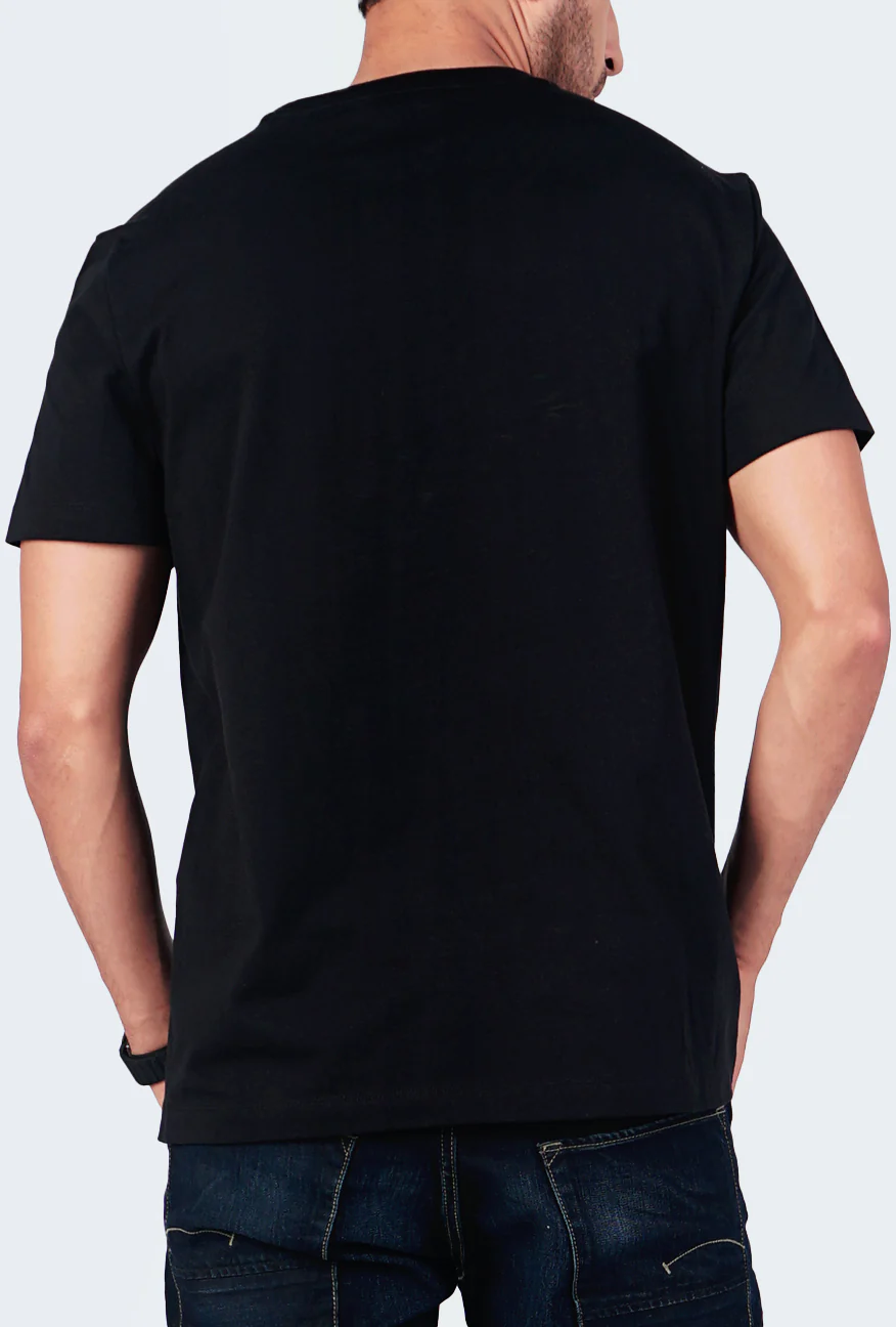 T-Shirt Malvy Black Slimfit - Image 4
