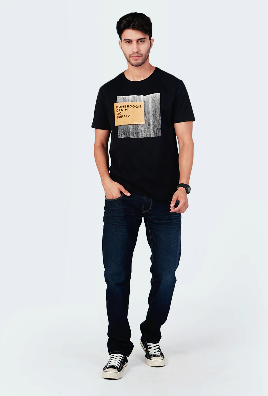 T-Shirt Malvy Black Slimfit - Image 5