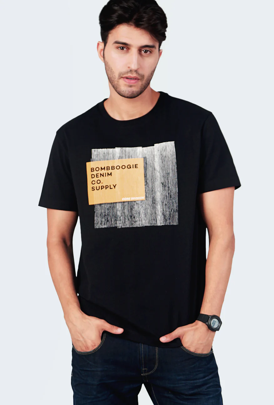 T-Shirt Malvy Black Slimfit - Image 8