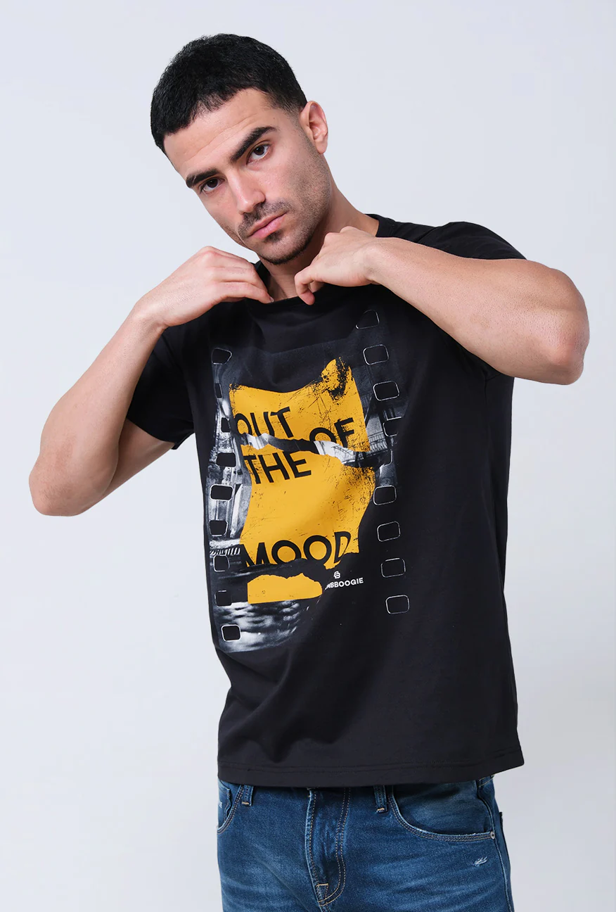 T-Shirt Lengan Pendek Slimfit Cranston Black