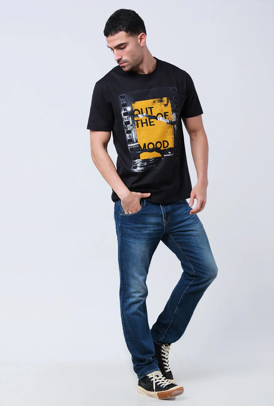 T-Shirt Lengan Pendek Slimfit Cranston Black - Image 2