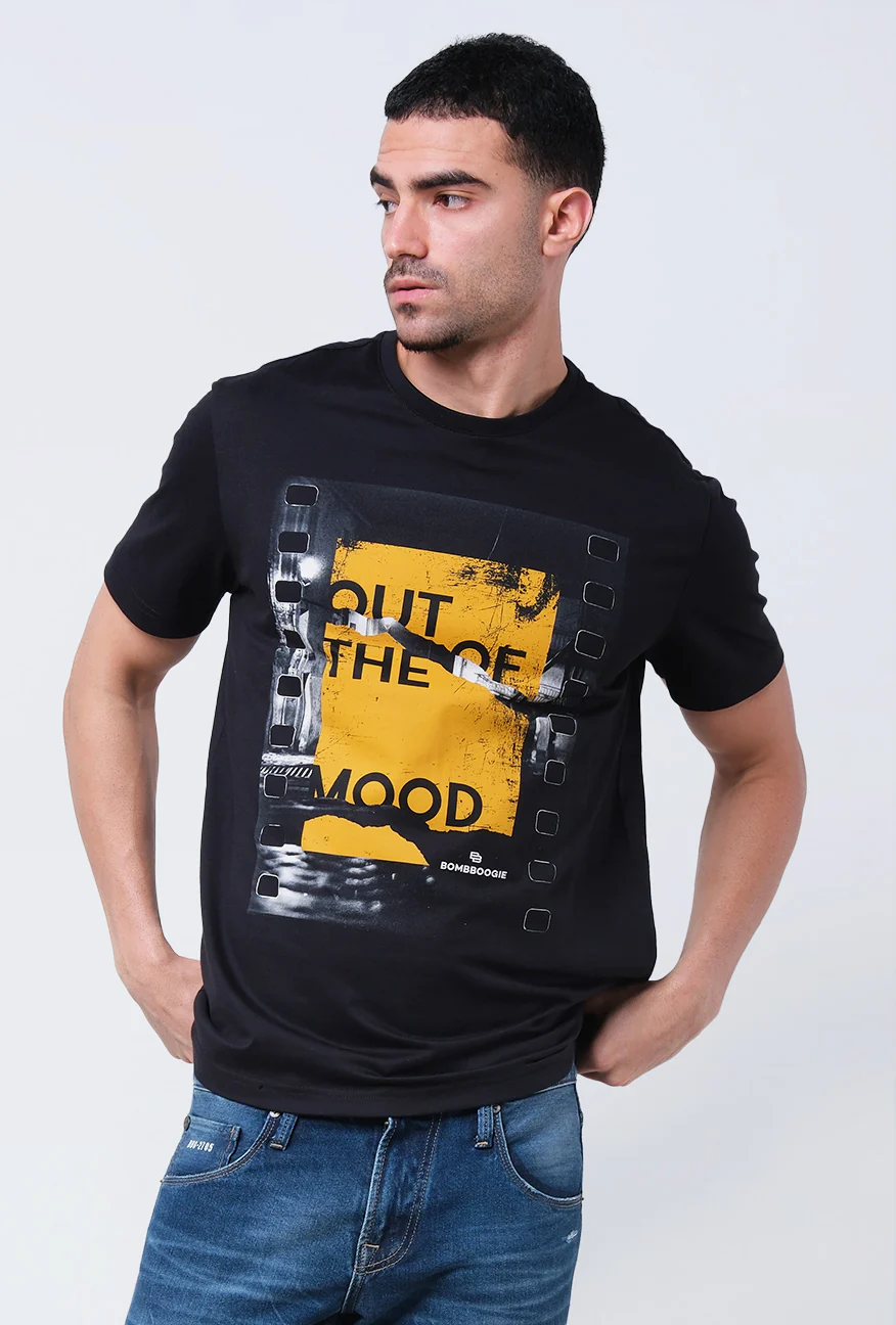 T-Shirt Lengan Pendek Slimfit Cranston Black - Image 5