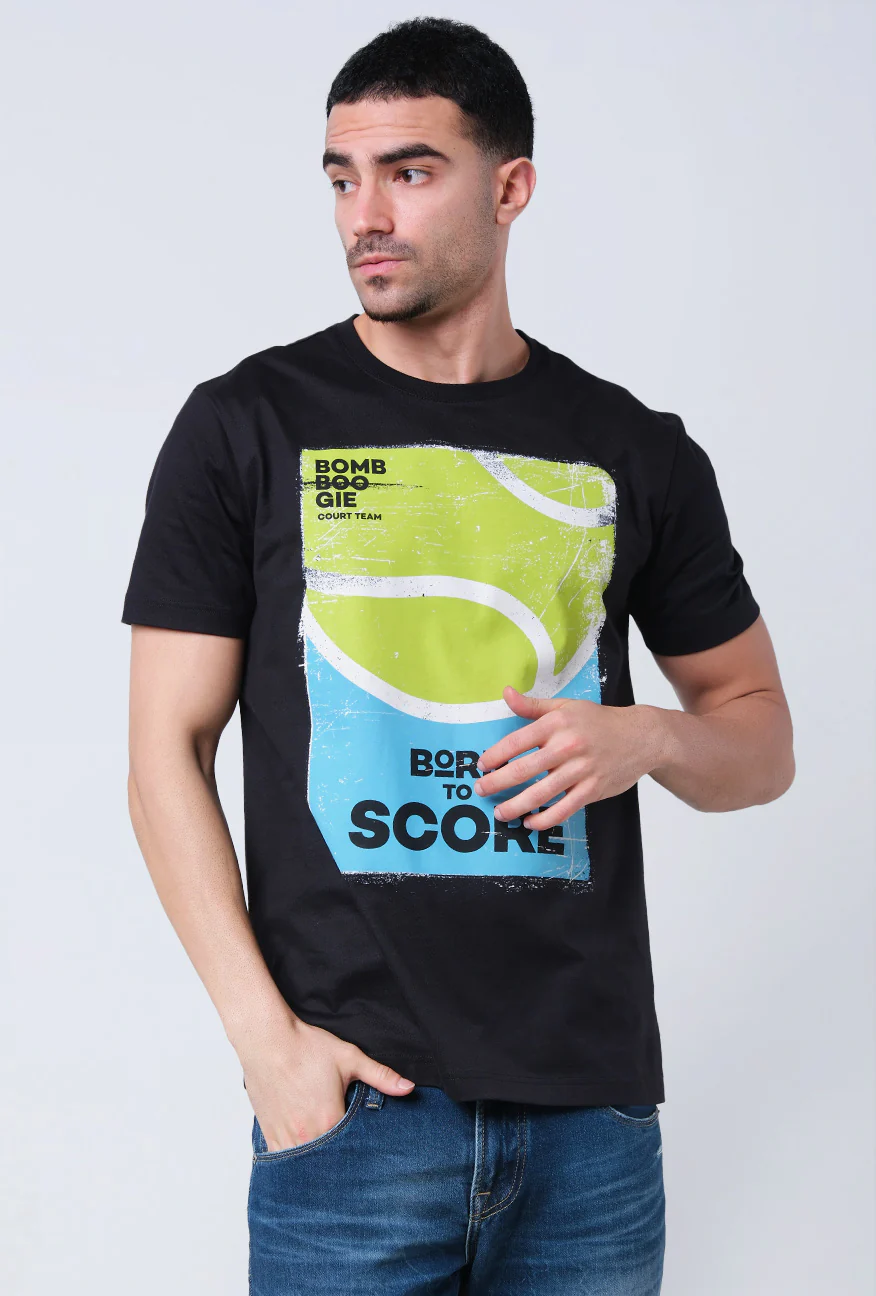 T-Shirt Lengan Pendek Slimfit Dribby Black - Image 3