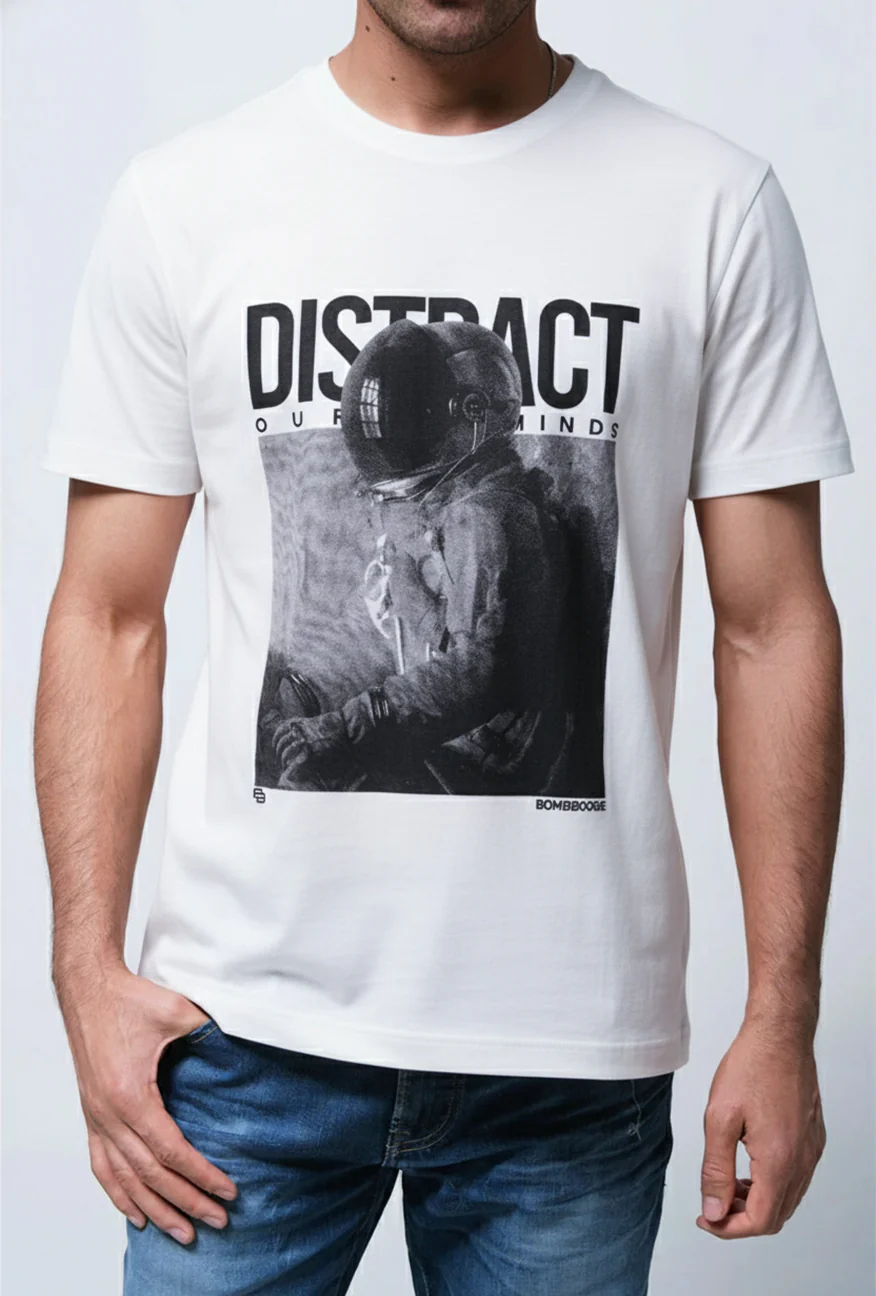 T-Shirt Lengan Pendek Slimfit Estoismo Offwhite - Image 2