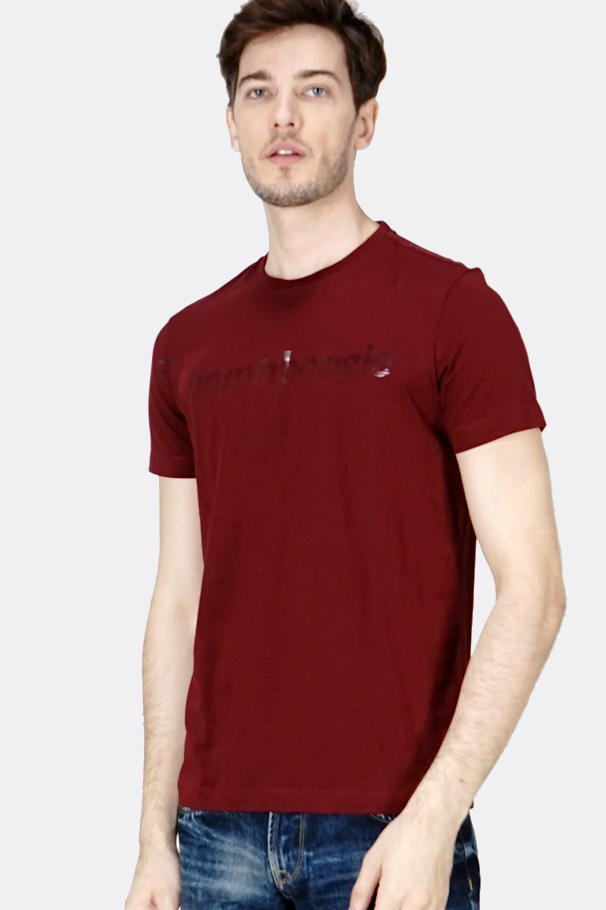 T-Shirt Lengan Pendek Travisline Maroon