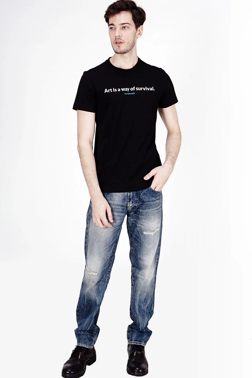 T-Shirt Lengan Pendek Vetorias Black - Image 2