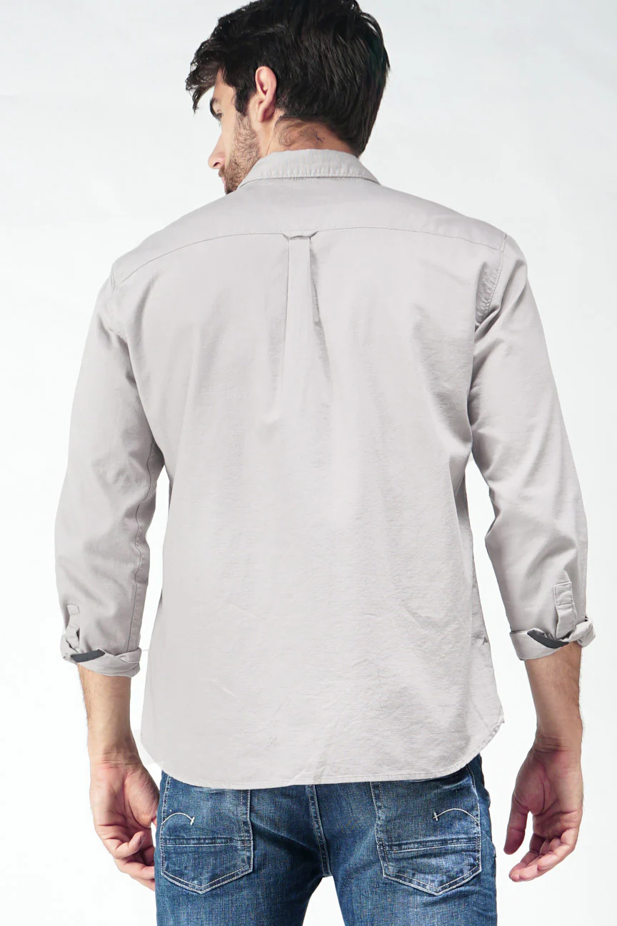 Kemeja Lengan Panjang Pocky Grey - Image 4