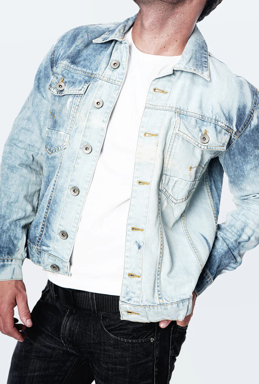 Jaket Bombboogie Light Blue Denim - Image 4