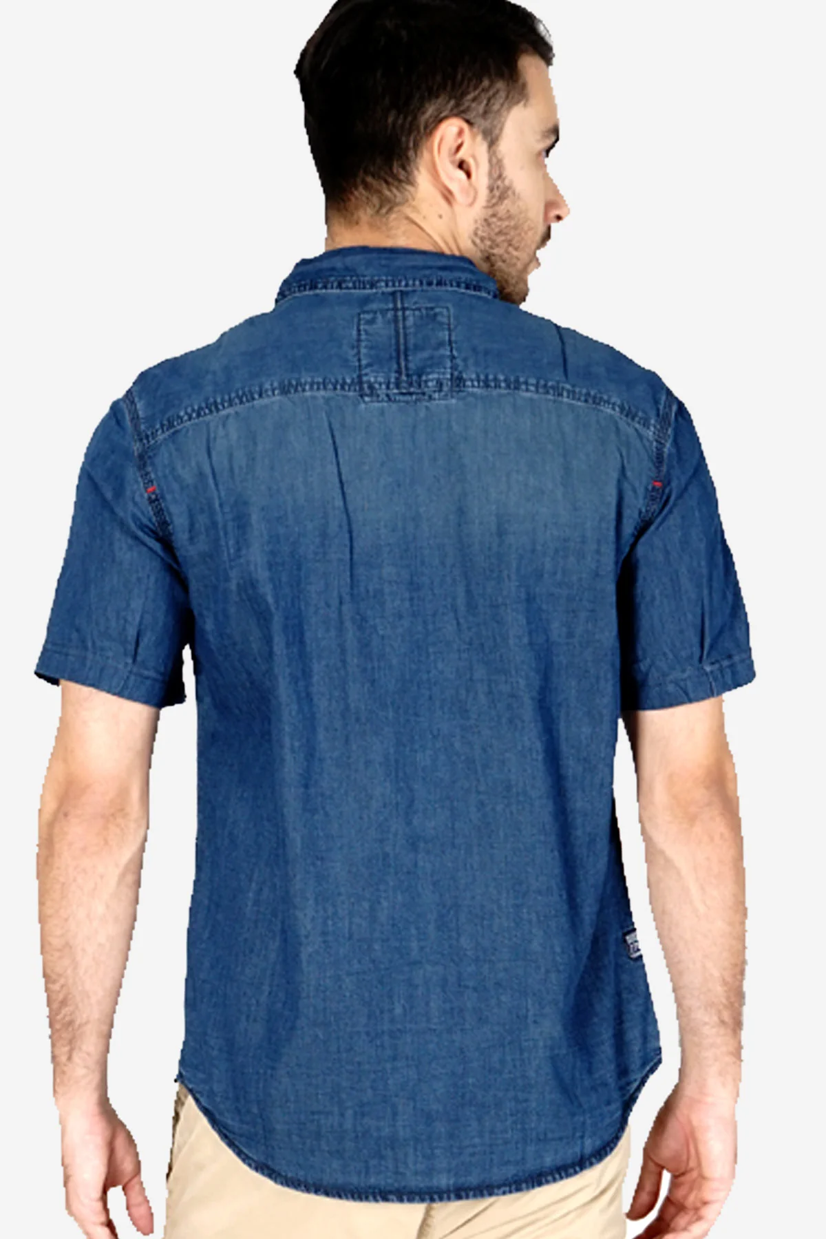 Kemeja Lengan Pendek New Knight Fortress Chambray - Image 5