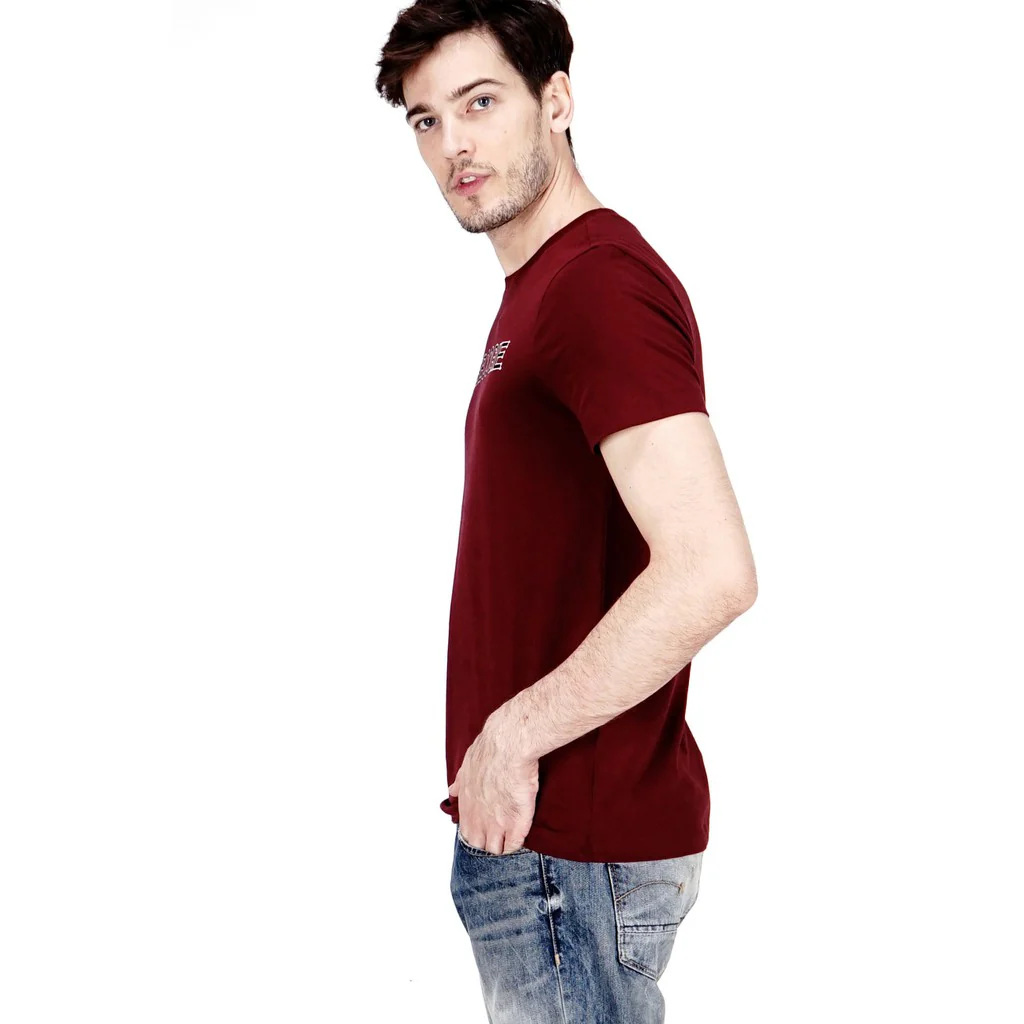 T-Shirt Lengan Pendek Nordsee Maroon - Image 2