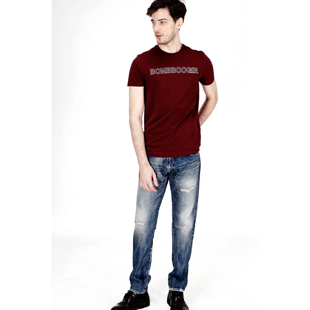 T-Shirt Lengan Pendek Nordsee Maroon - Image 4