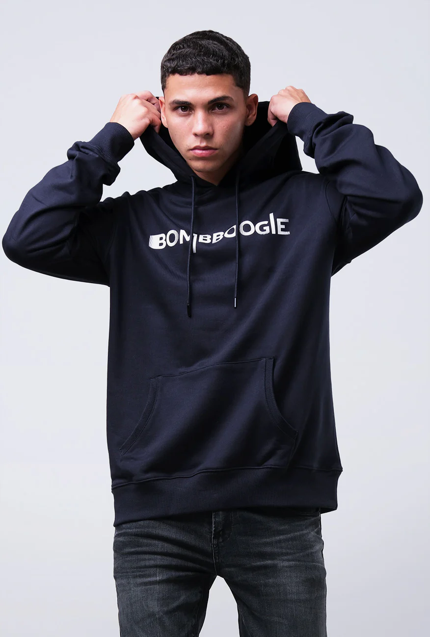 Sweater Hoodie Pria Larson Dark Navy