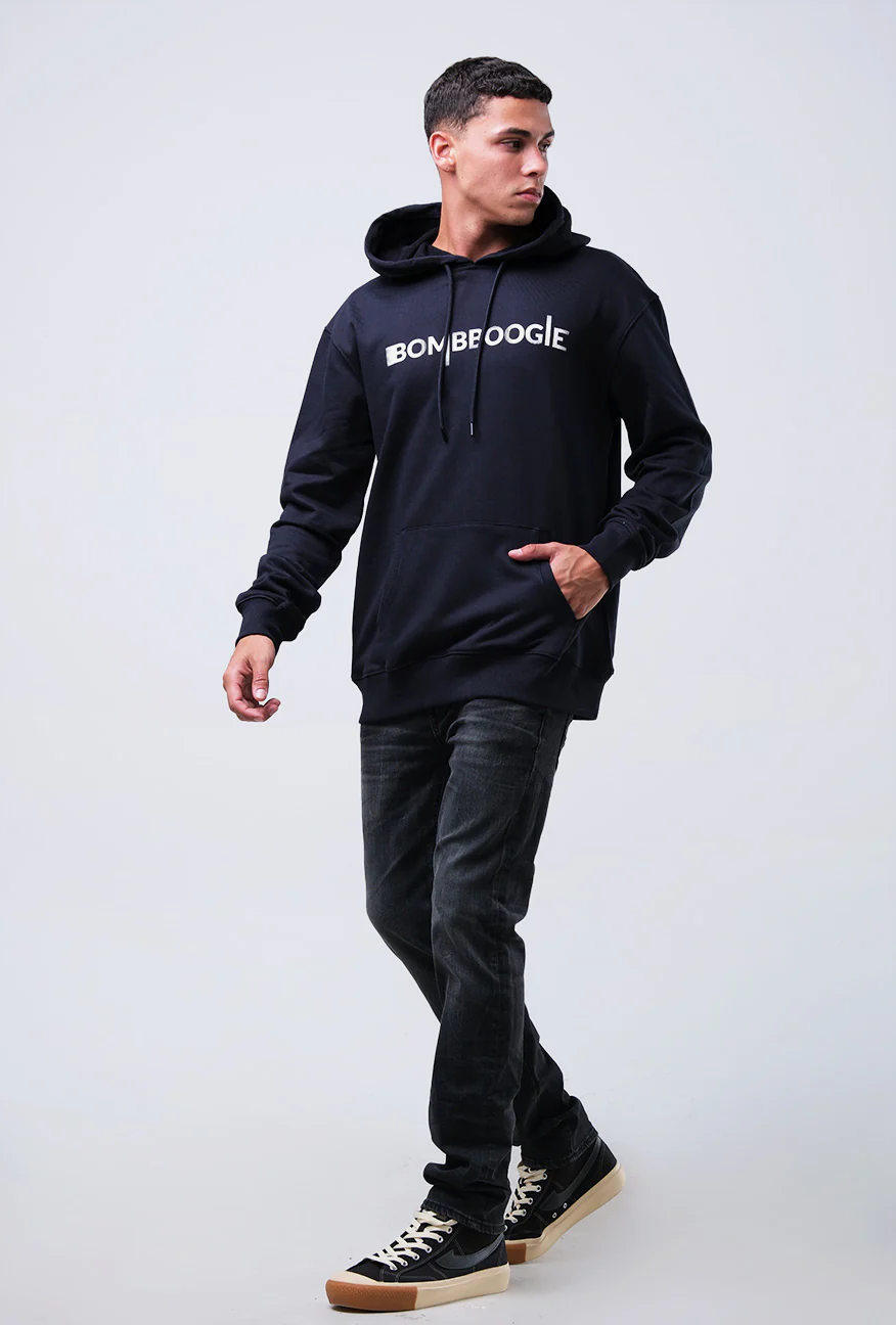 Sweater Hoodie Pria Larson Dark Navy - Image 2
