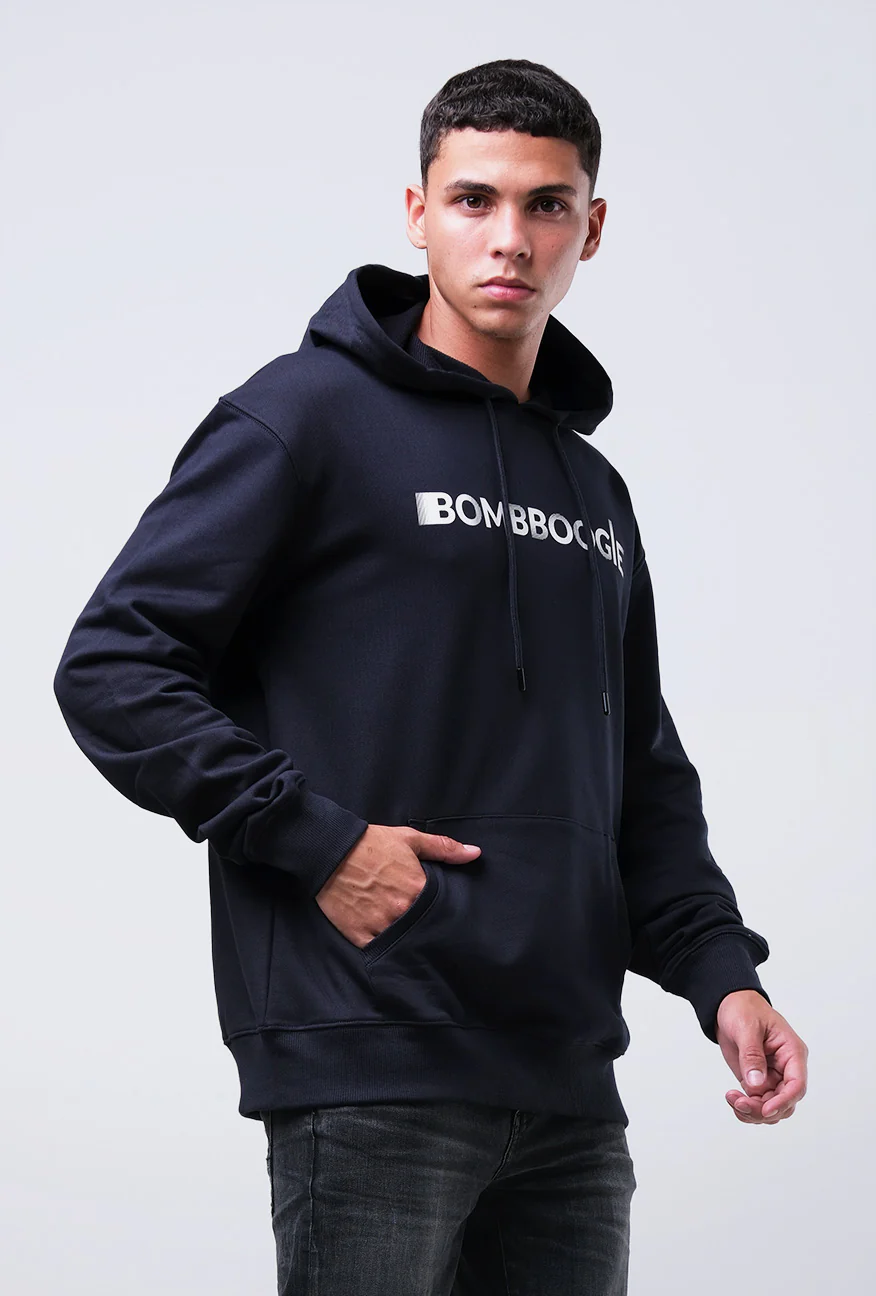 Sweater Hoodie Pria Larson Dark Navy - Image 4