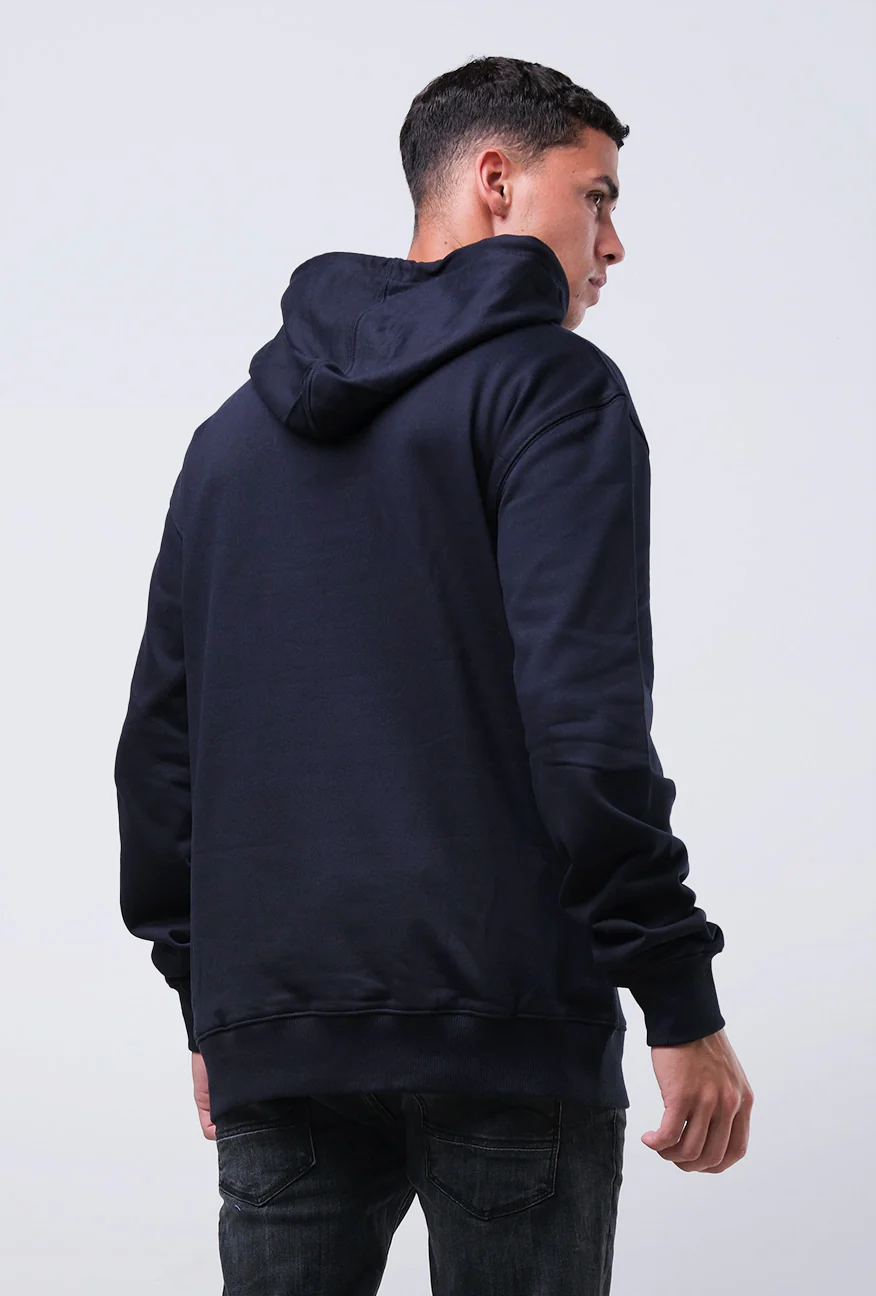 Sweater Hoodie Pria Larson Dark Navy - Image 5