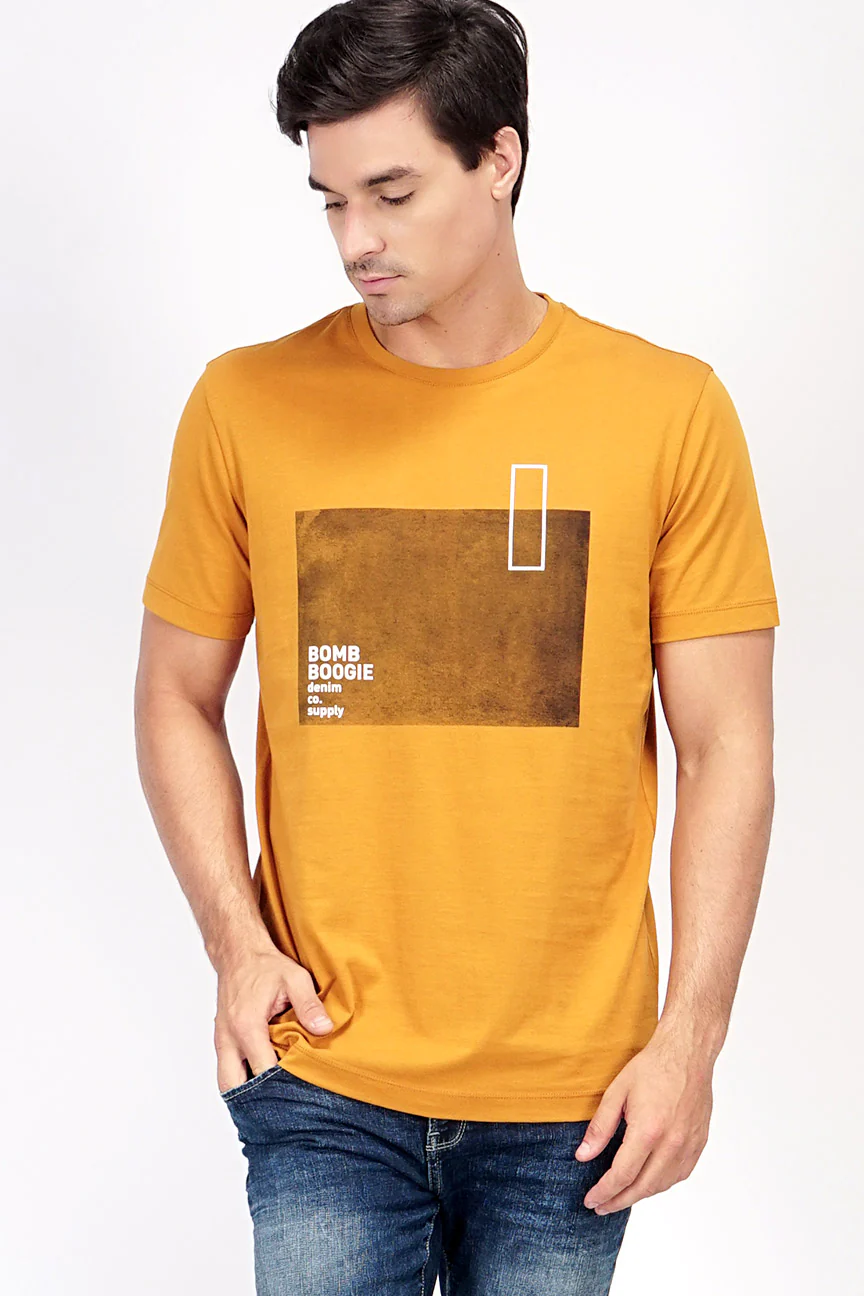 T-Shirt Lengan Pendek Brackish Dark Mustard