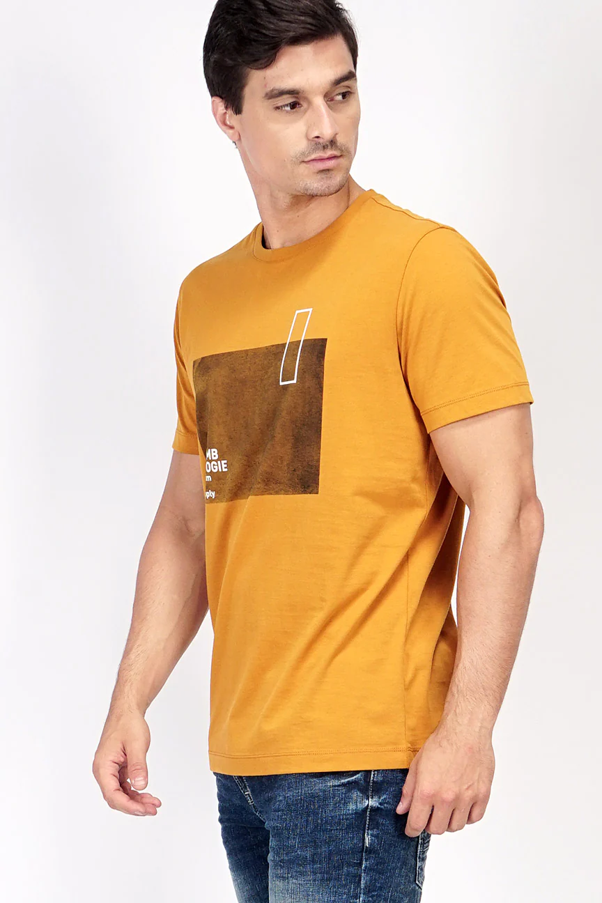 T-Shirt Lengan Pendek Brackish Dark Mustard - Image 5