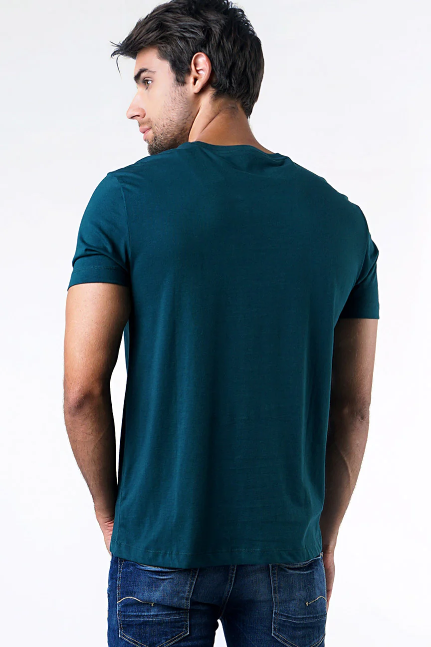 T-Shirt Lengan Pendek Bradly Dark Green - Image 4