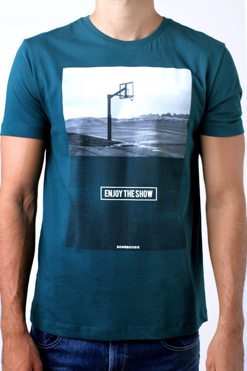 T-Shirt Lengan Pendek Bradly Dark Green - Image 5