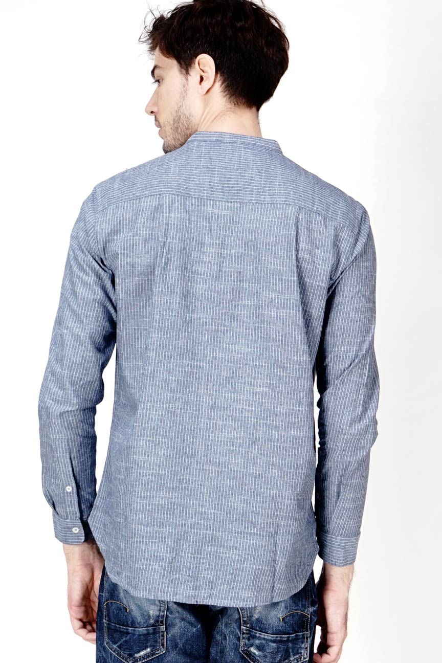 Kemeja Koko Brahman Navy White - Image 4