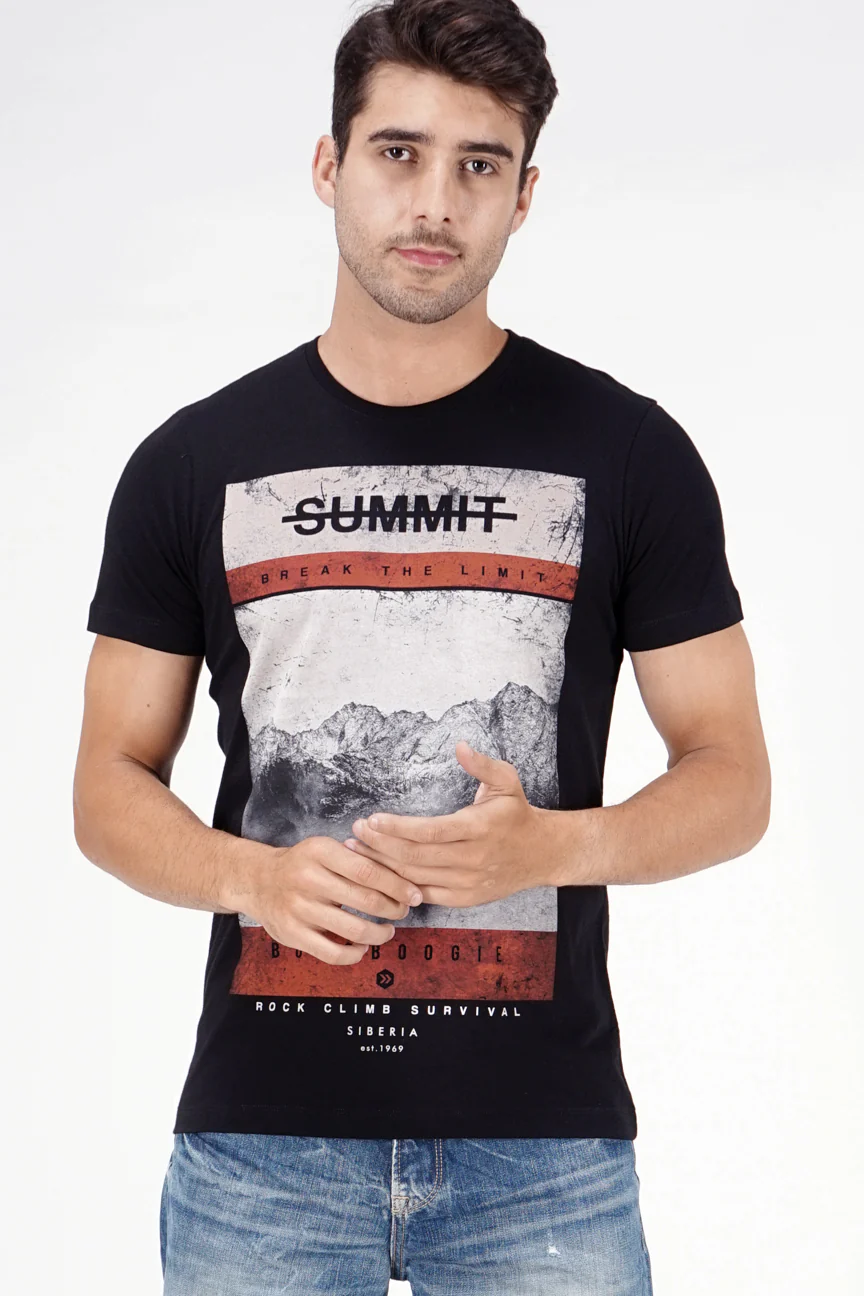 T-Shirt Lengan Pendek Breaken Black